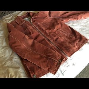 Burnt Orange Wilson’s Leather Suede Jacket